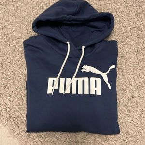 “Puma”Hoodie Sweatshirt. Women’s Medium. Navy